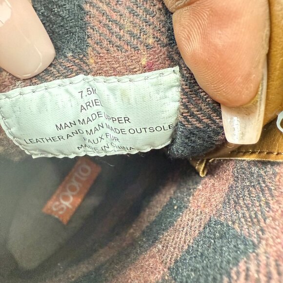 Sporto Ariel Womens Tan/Navy Duck Boots Size 7.5 M Waterproof Insulated With Box - Picture 8 of 8